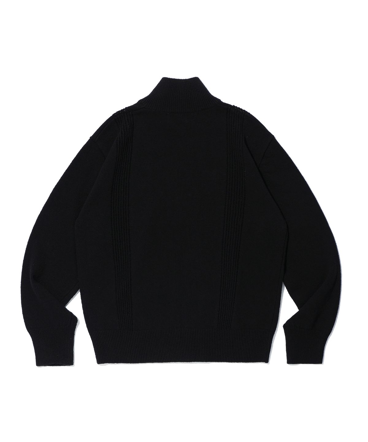 이에이(IEY) NET ZIP UP CARDIGAN Black