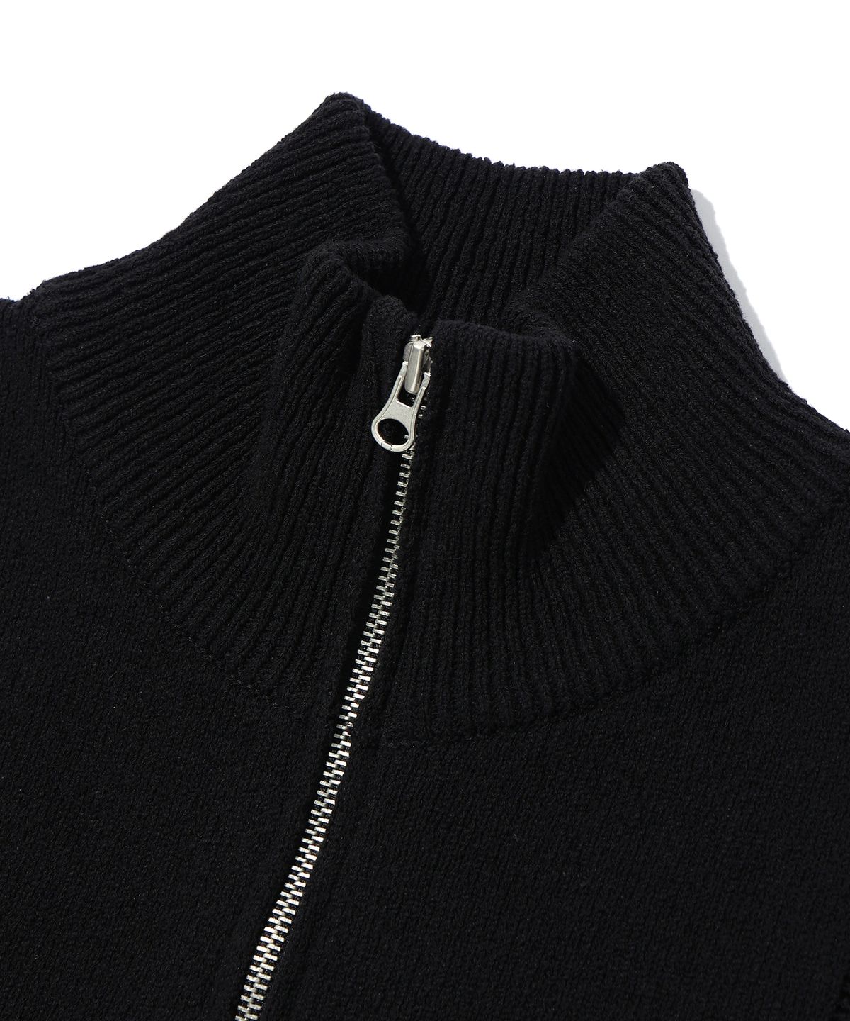 이에이(IEY) NET ZIP UP CARDIGAN Black