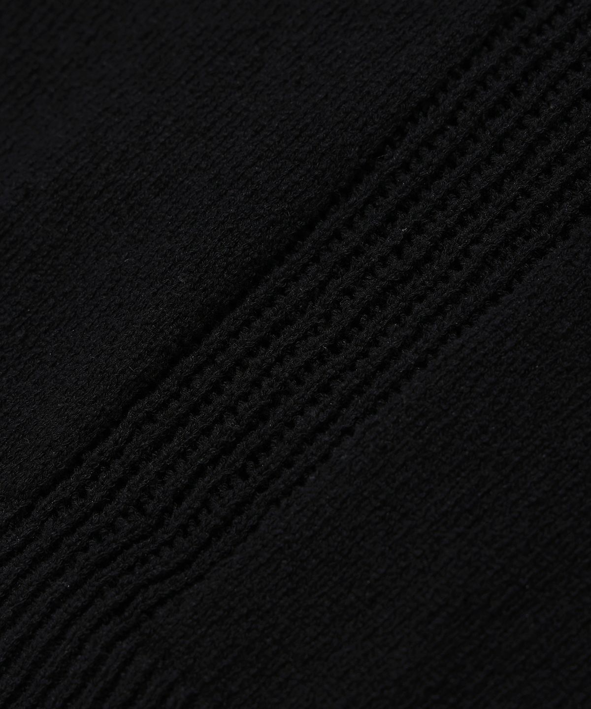 이에이(IEY) NET ZIP UP CARDIGAN Black