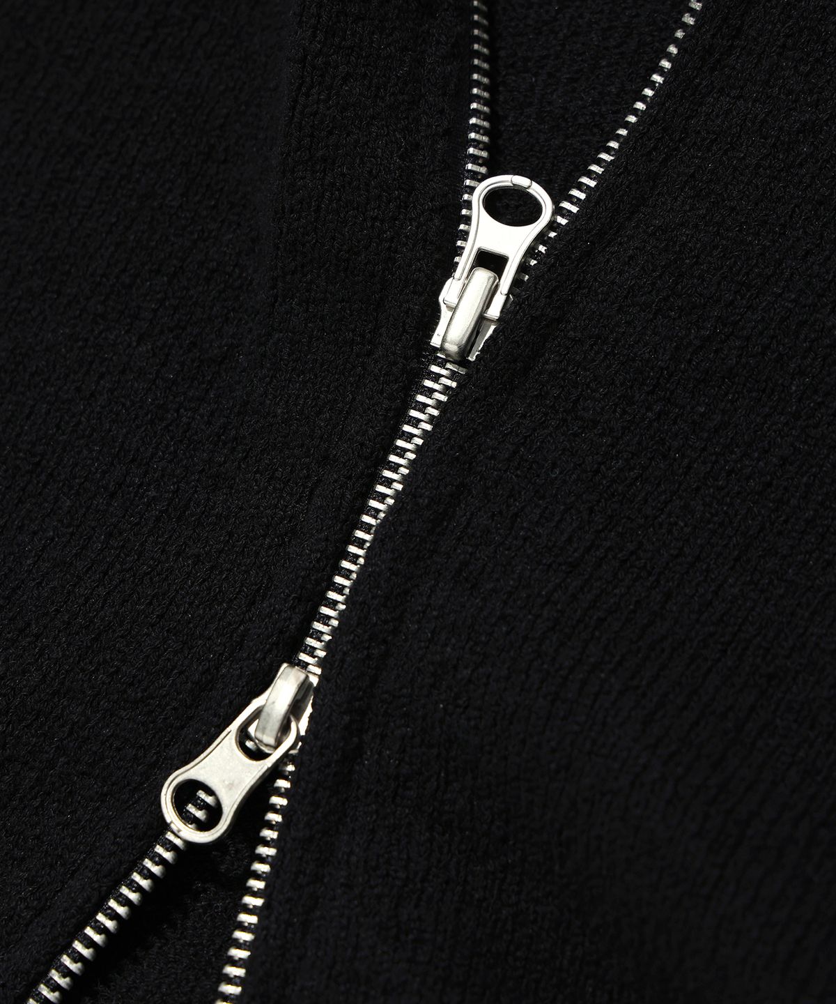 이에이(IEY) NET ZIP UP CARDIGAN Black