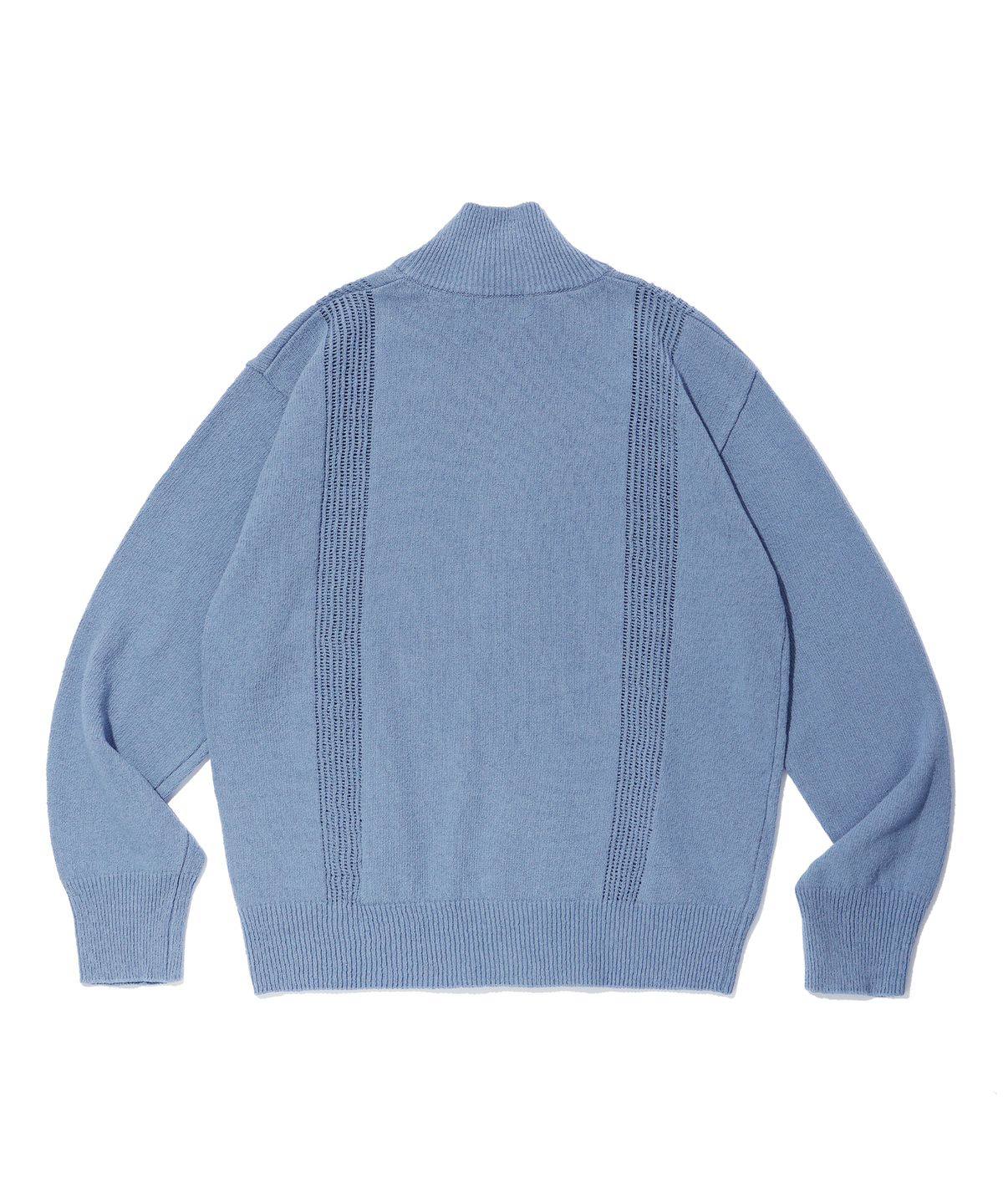 이에이(IEY) NET ZIP UP CARDIGAN Sky Blue