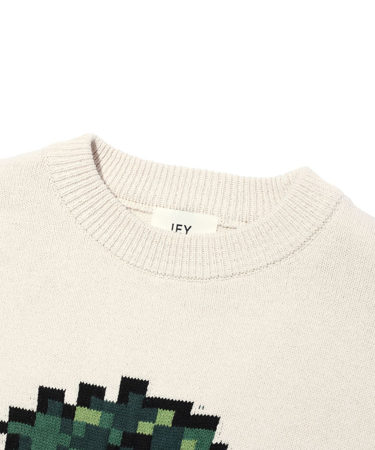 이에이(IEY) DINO COVER KNIT Ivory