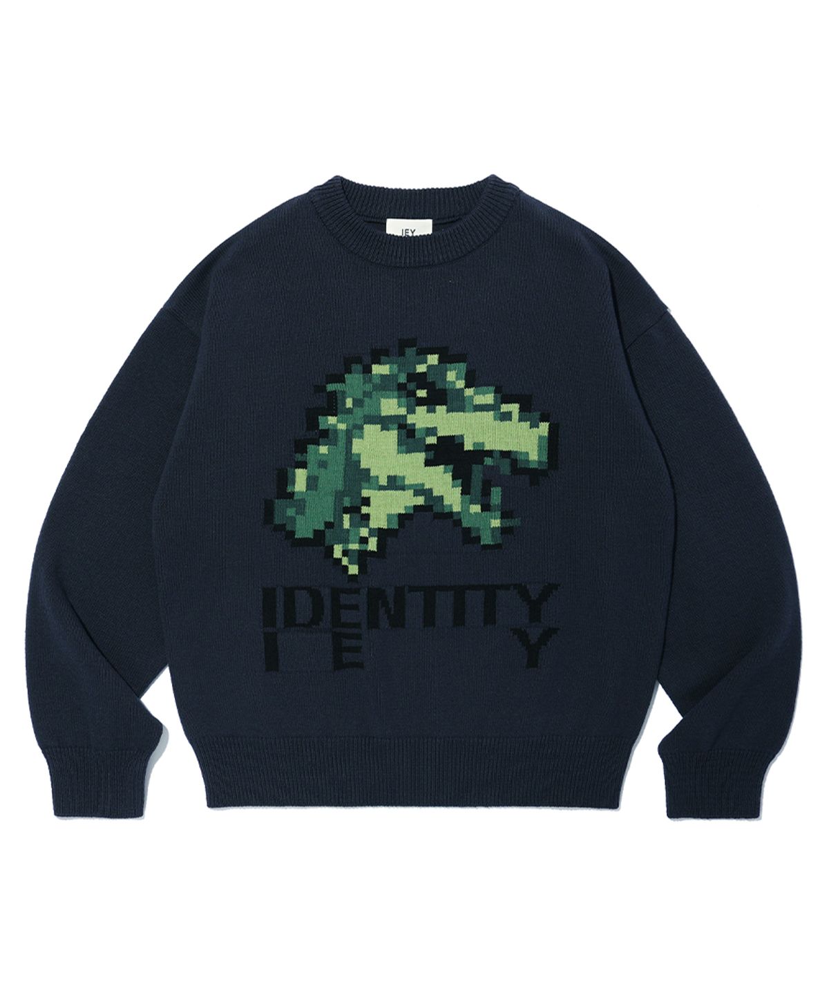 이에이(IEY) DINO COVER KNIT Navy