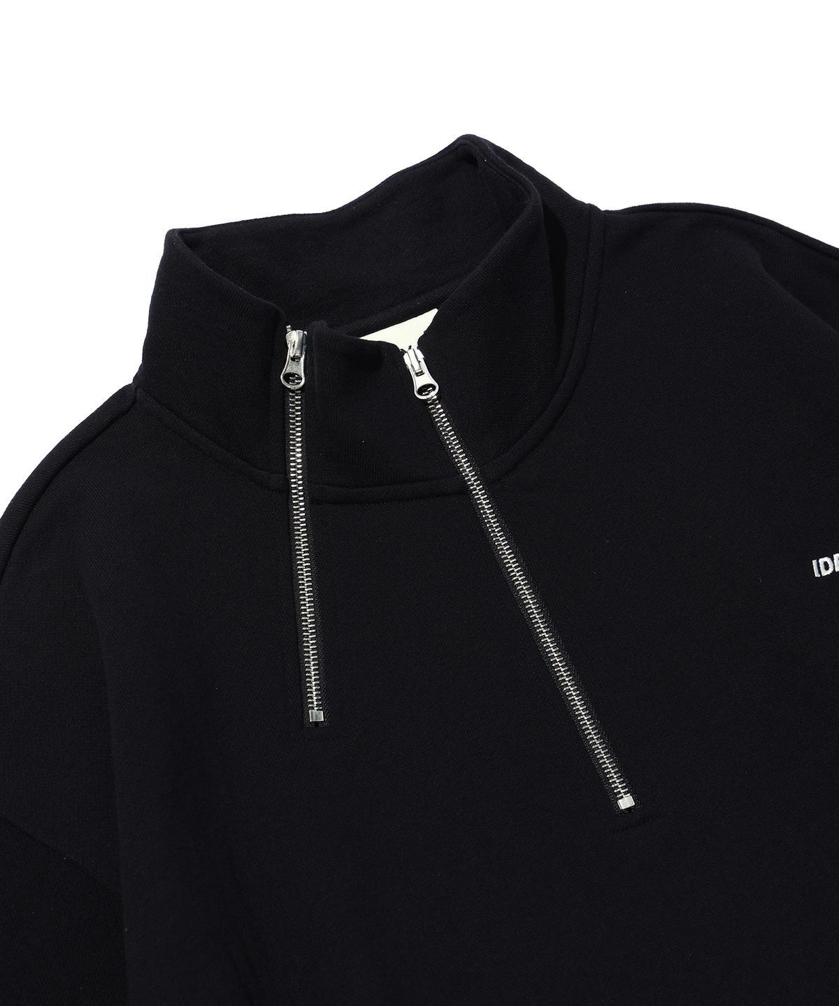 이에이(IEY) MULTI ZIP-UP SWEATER SHIRT Black