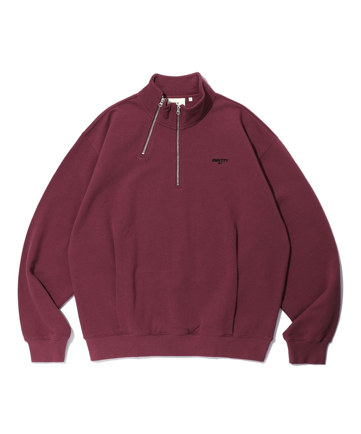 이에이(IEY) MULTI ZIP-UP SWEATER SHIRT Burgundy