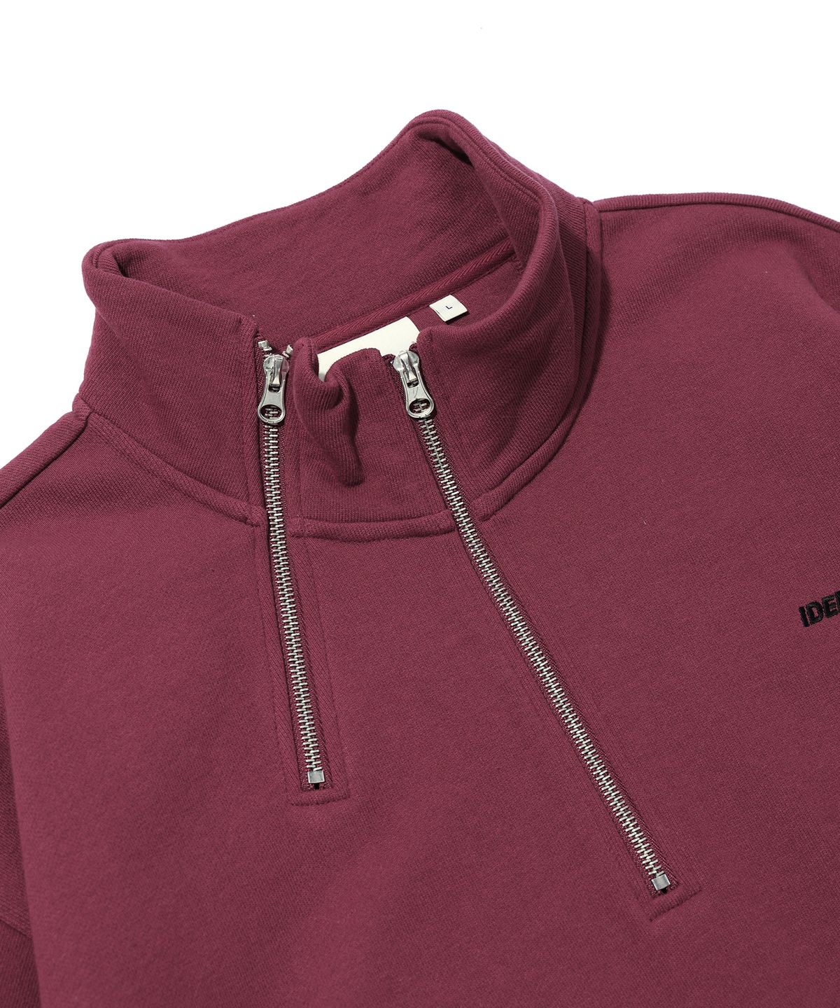 이에이(IEY) MULTI ZIP-UP SWEATER SHIRT Burgundy