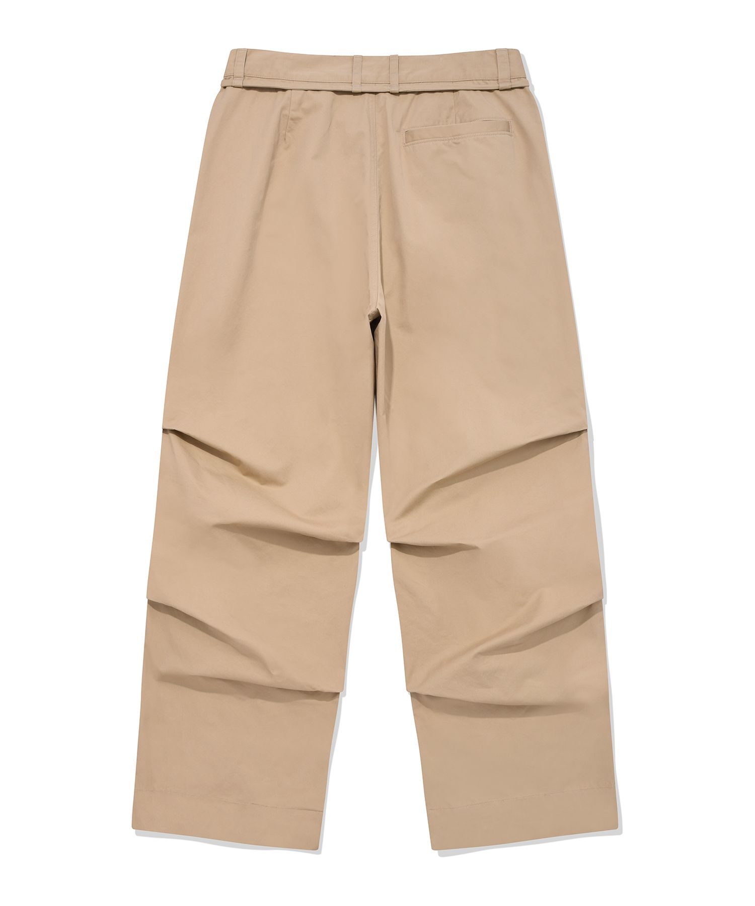 MUSINSA | FALLETT Wide Parachute Pants Beige