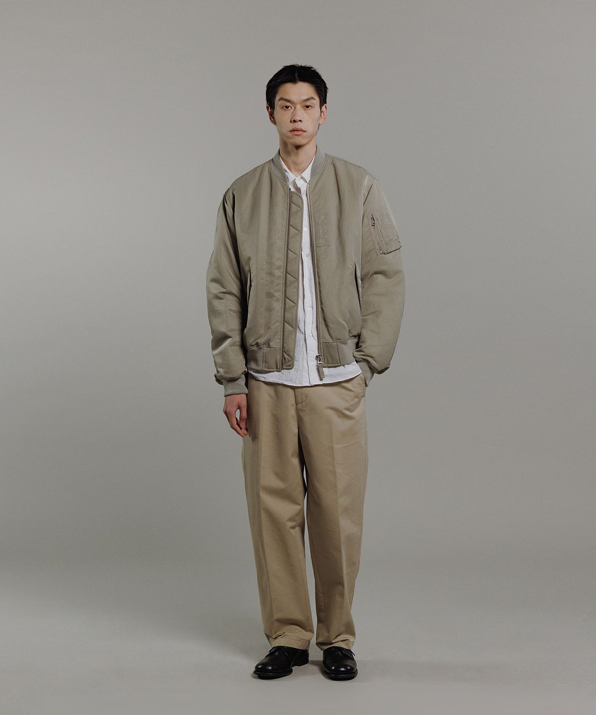블랭크룸(BLANKROOM) MA-1 자켓_SAND KHAKI