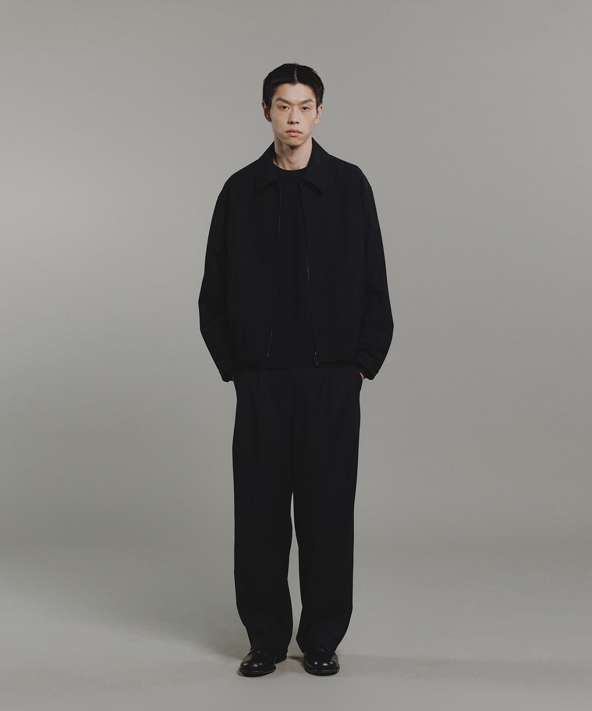 블랭크룸(BLANKROOM) NEAT 블루종_BLACK