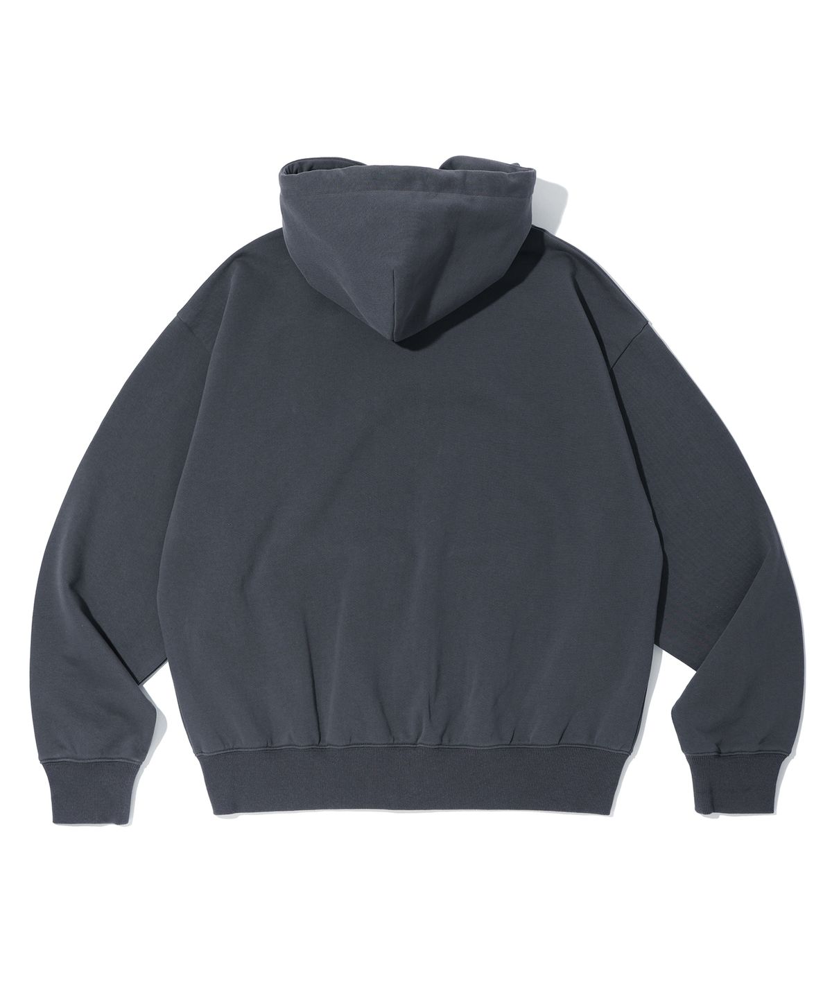유희(YOUHEE) RIBBON DETAIL HOOD ZIP-UP CHARCOAL