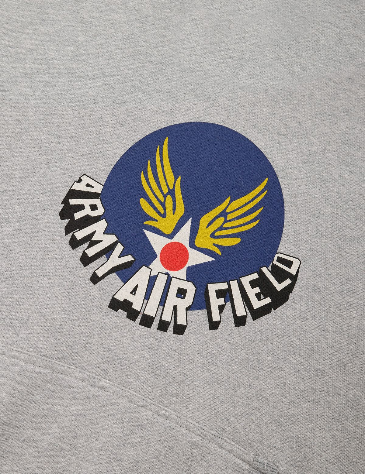 네이머클로딩(NAMERCLOTHING) USAF LOGO HOODIE MELANGE GRAY