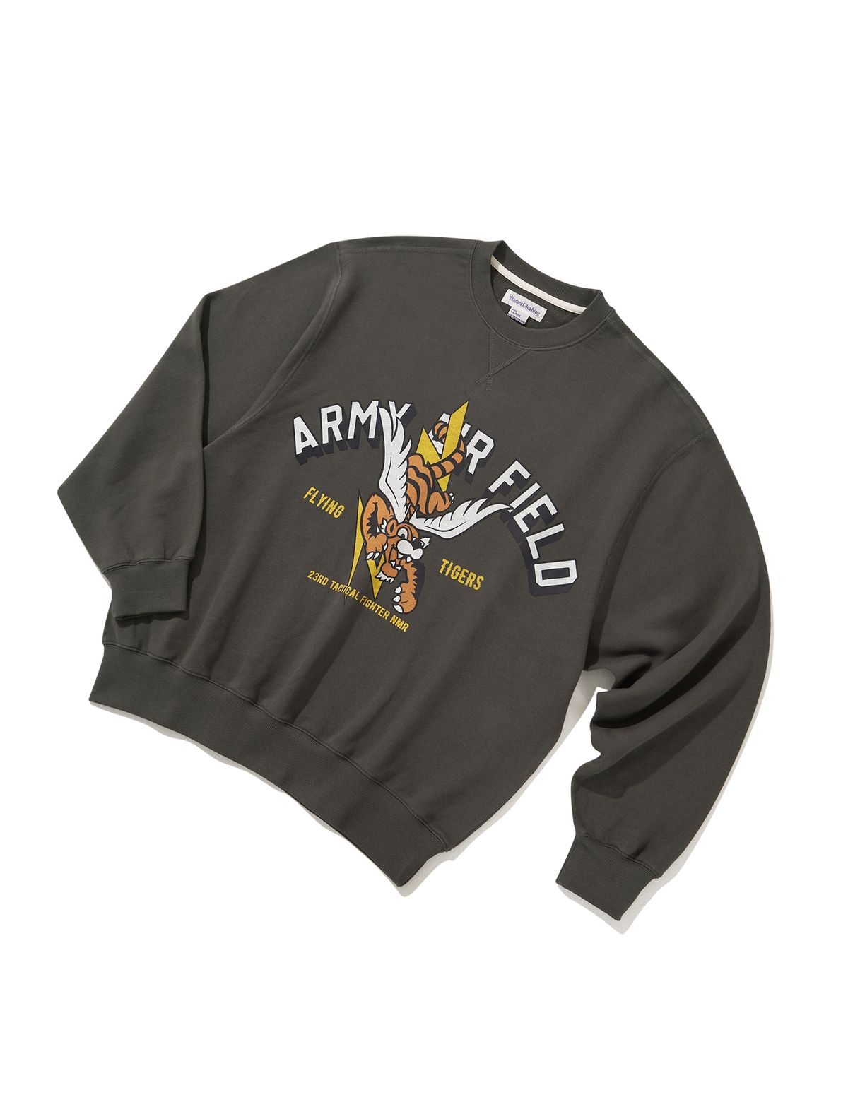 네이머클로딩(NAMERCLOTHING) FLYING TIGER SWEATSHIRTS CHARCOAL