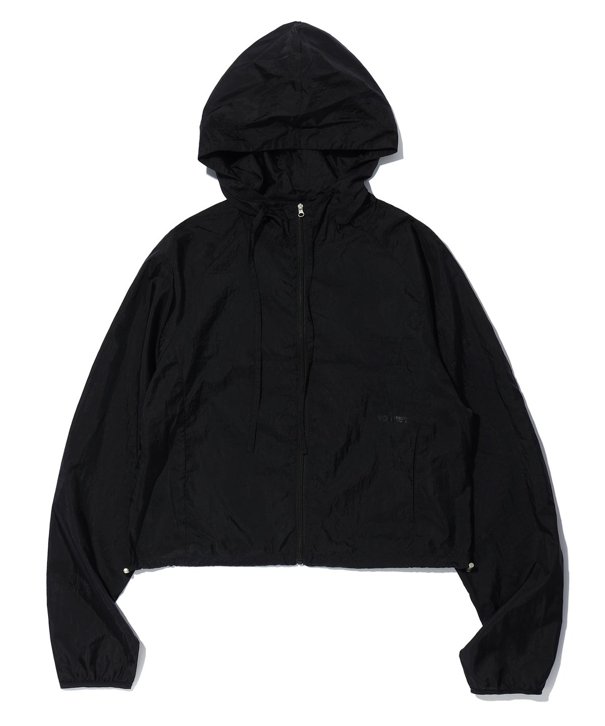 유희(YOUHEE) SHEER WIND BREAKER BLACK