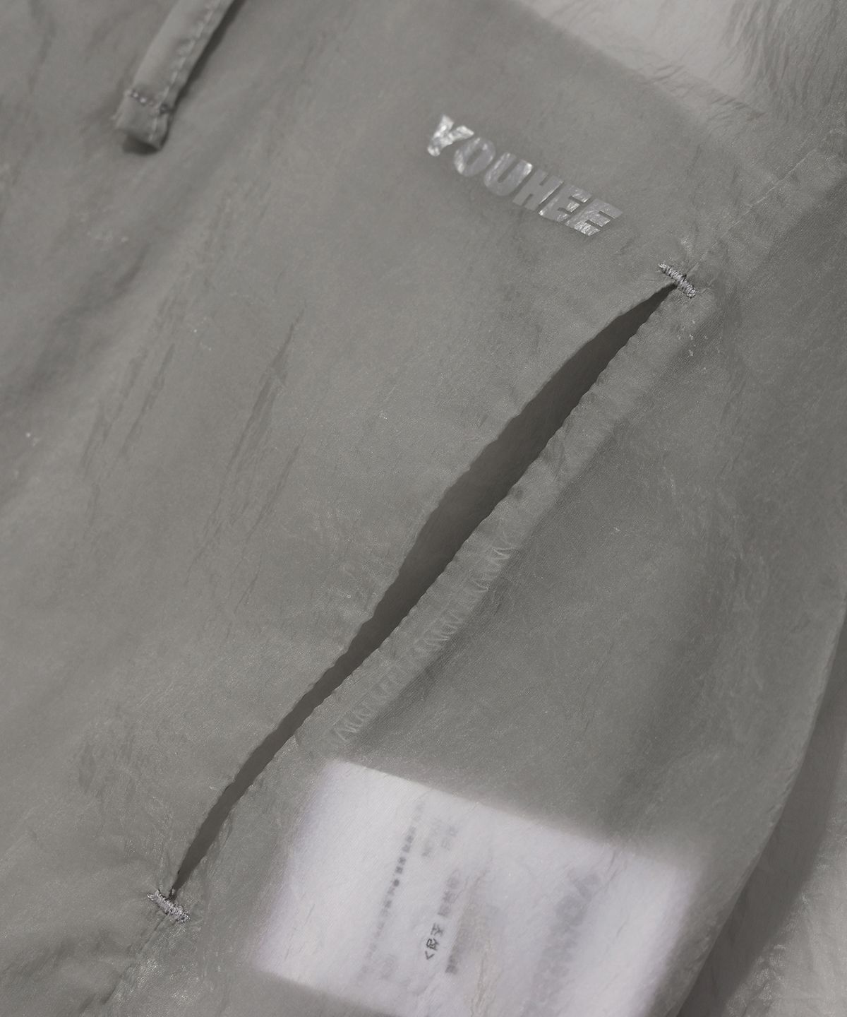 유희(YOUHEE) SHEER WIND BREAKER GREY