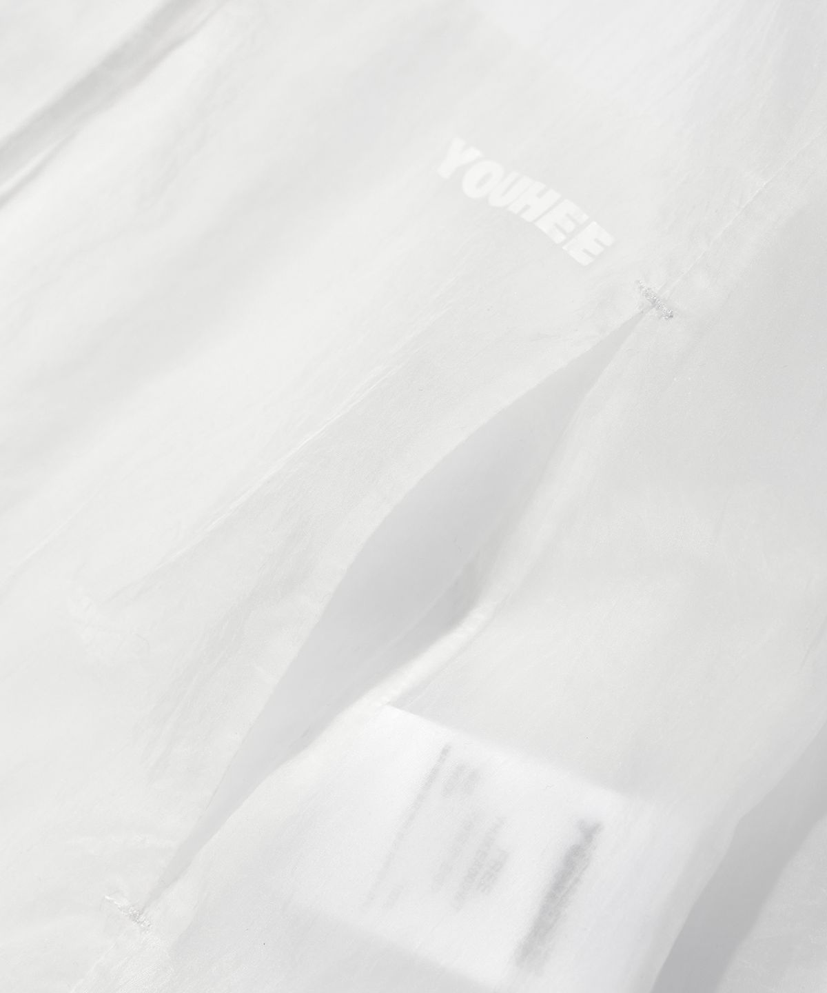 유희(YOUHEE) SHEER WIND BREAKER WHITE