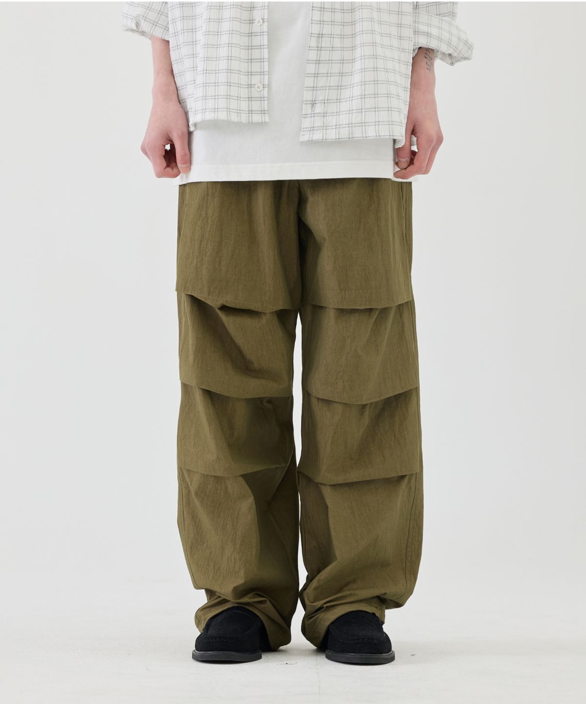 이스트서비스샵(eastserviceshop) Vintage Parachute Pants - Khaki