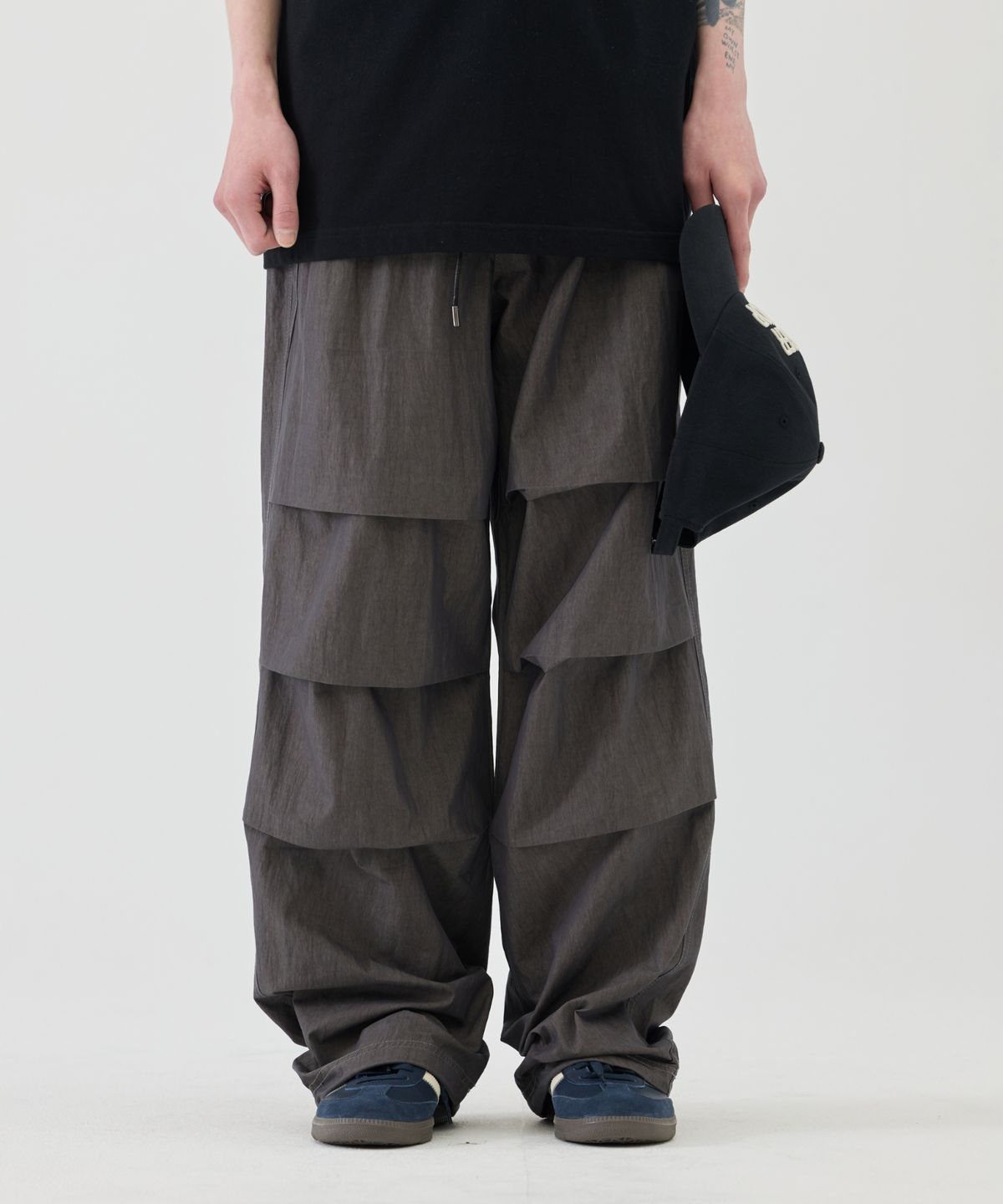 이스트서비스샵(eastserviceshop) Vintage Parachute Pants - Grey