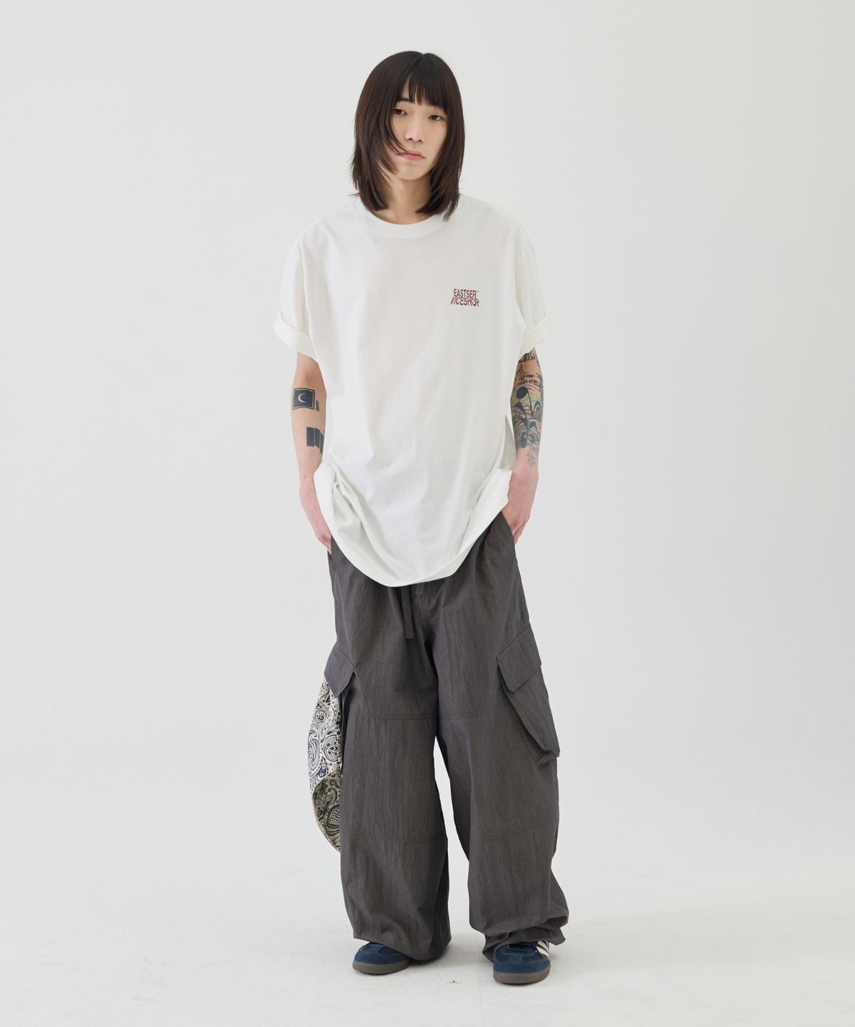 이스트서비스샵(eastserviceshop) Maximal Ballon Cargo Pants - Charcoal