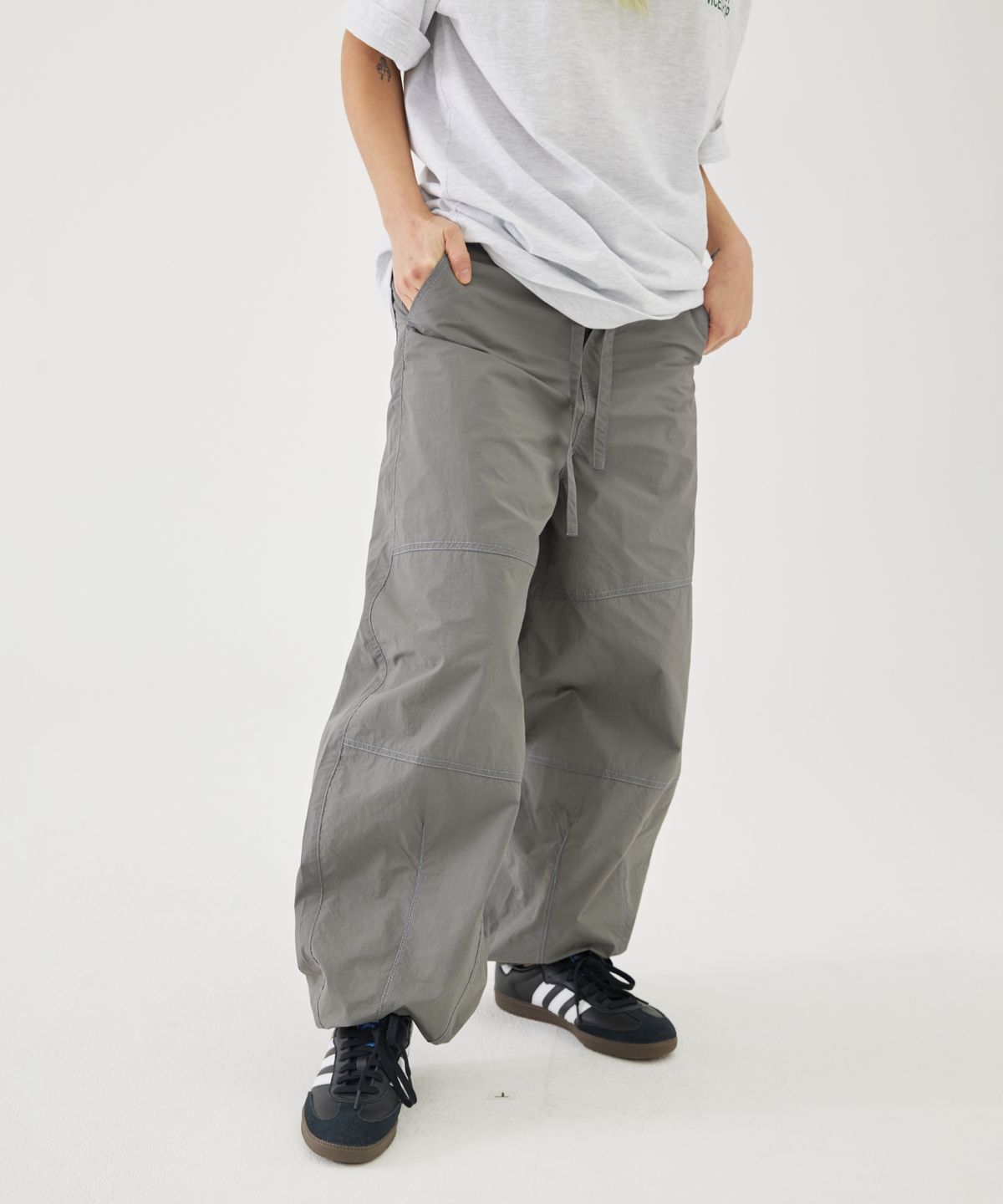 이스트서비스샵(eastserviceshop) Basic Ballon Pants - Grey