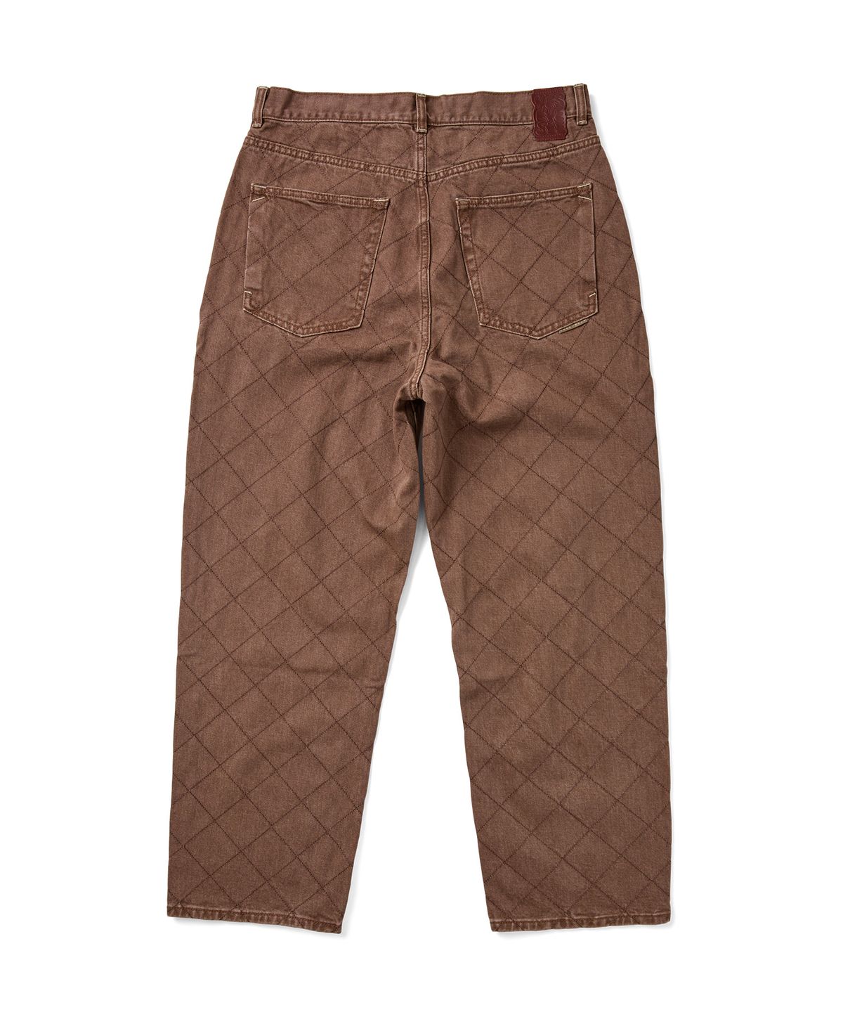 예스아이씨(YESEYESEE) Equal Net 5 Pockets Denim Pants Brown