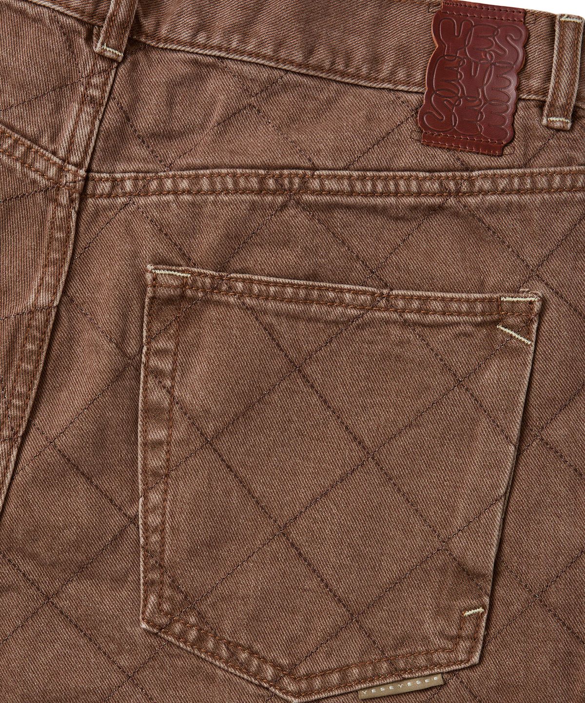 예스아이씨(YESEYESEE) Equal Net 5 Pockets Denim Pants Brown