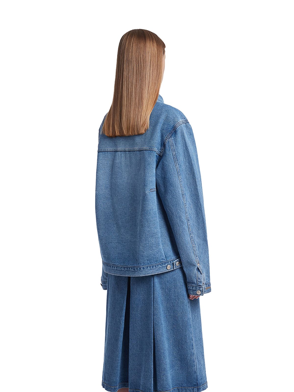 트렁크프로젝트(TRUNK PROJECT) Double Collar Denim Jacket_Blue