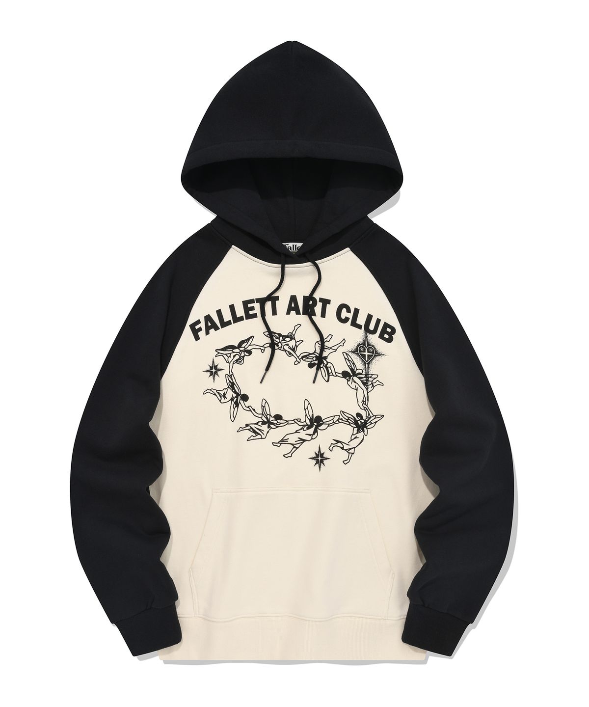 팔렛(FALLETT) 아트 클럽 래글런 후드 아이보리