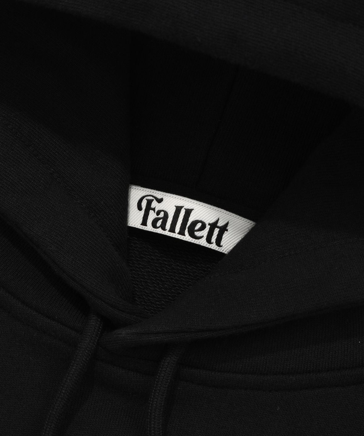 팔렛(FALLETT) 데님 패널 후드 블랙