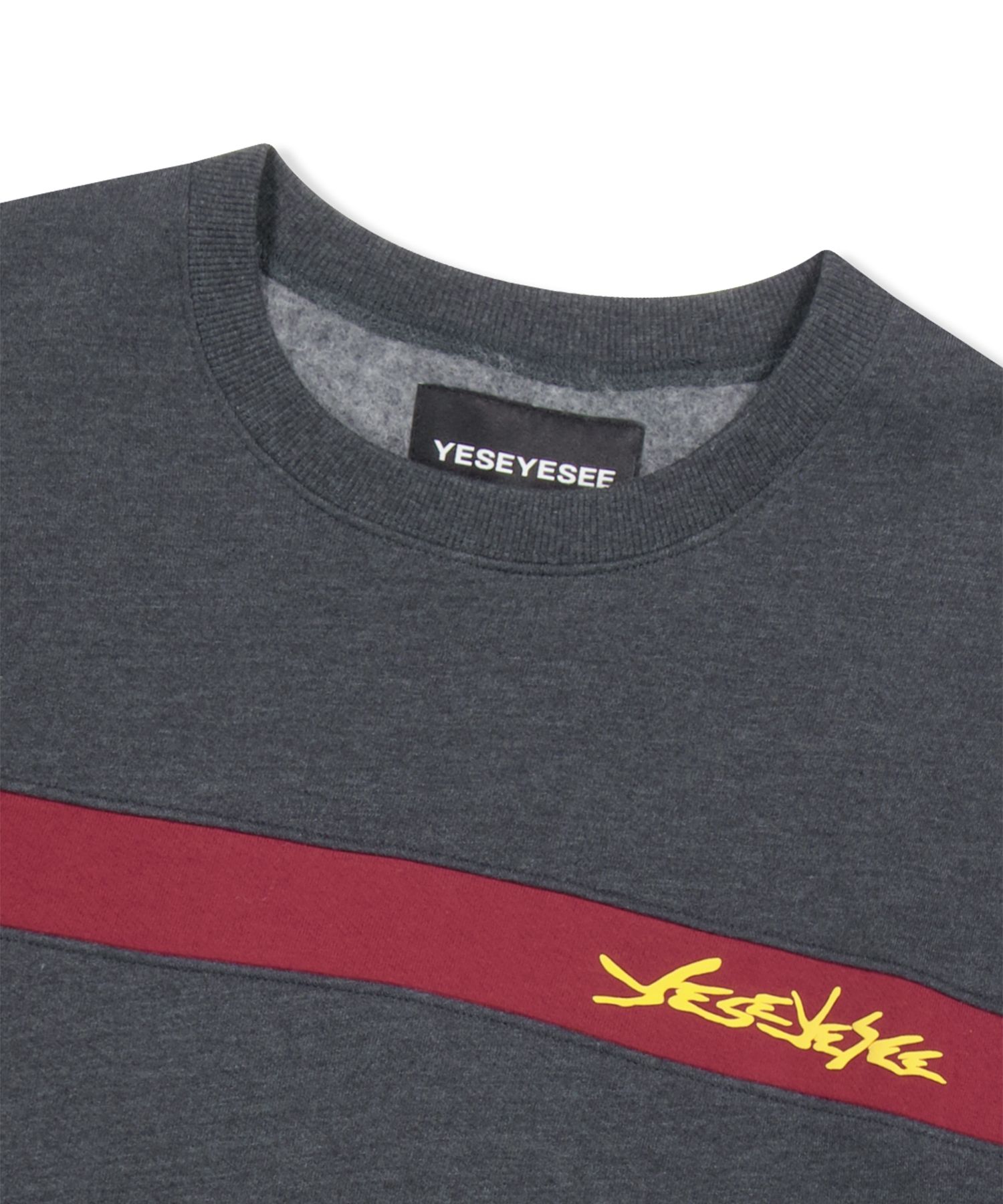 ◇YESEYESEE◇ YES Incision Sweatshirt Heather Grey MUSINSA | YESEYESEE YES Incision Sweatshirt Heather Gray