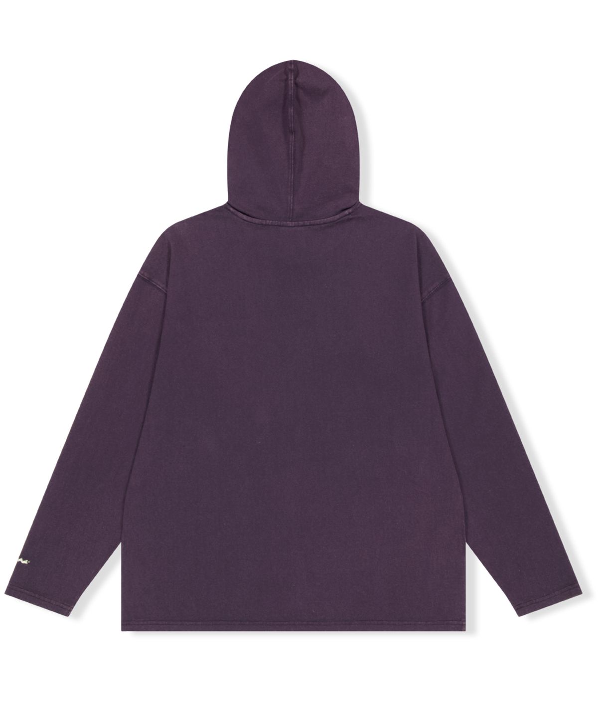 예스아이씨(YESEYESEE) Y.E.S Washed Single Hoodie Deep Purple