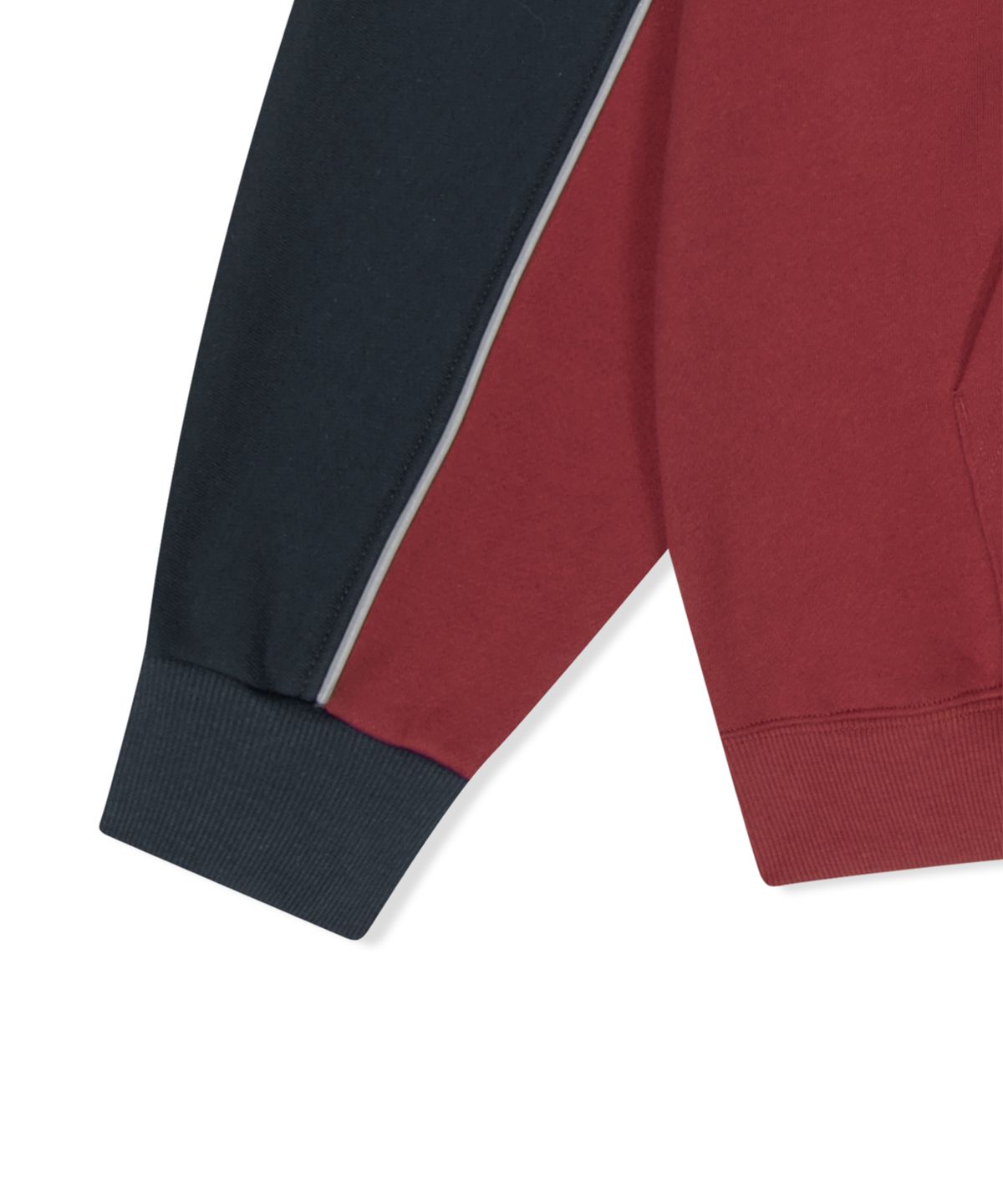 예스아이씨(YESEYESEE) Y.E.S Incision Piping Hoodie Navy