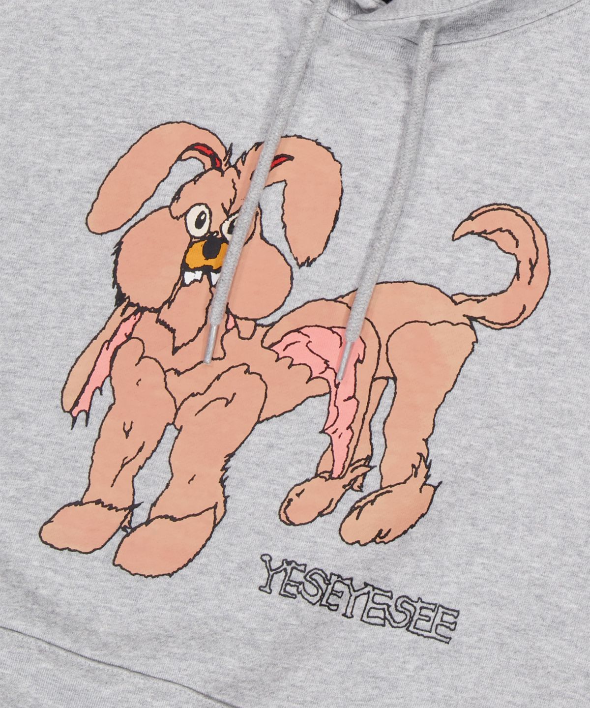 예스아이씨(YESEYESEE) PJW Creature Hoodie Grey