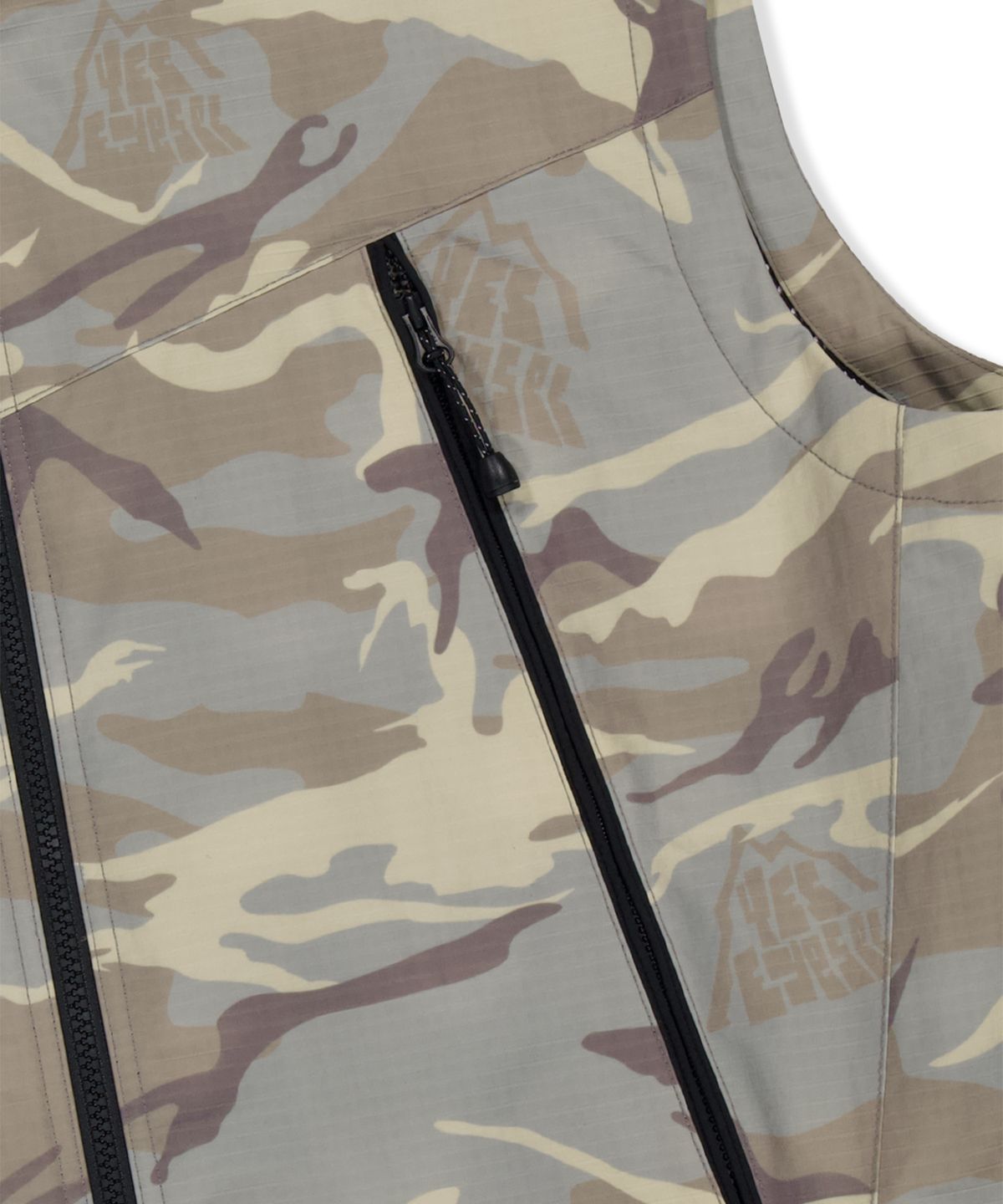 예스아이씨(YESEYESEE) Ranger Zip Vest Camo