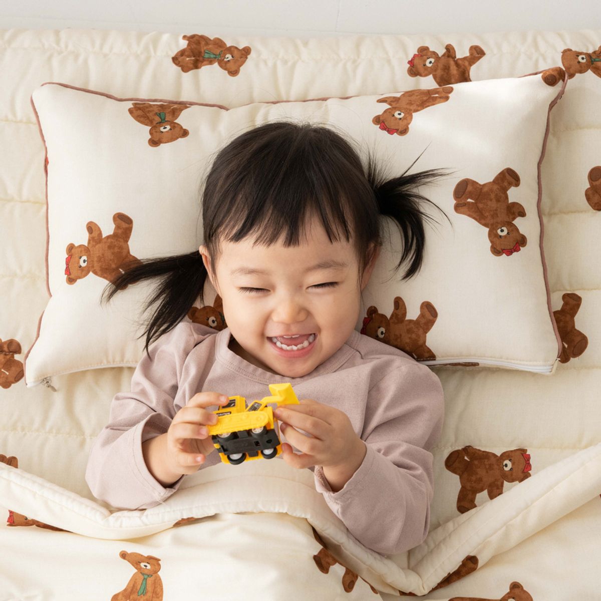 메리투투(MERRY TWOTWO) 모달 사계절 모카베어 어린이집 낮잠베개(솜포함)