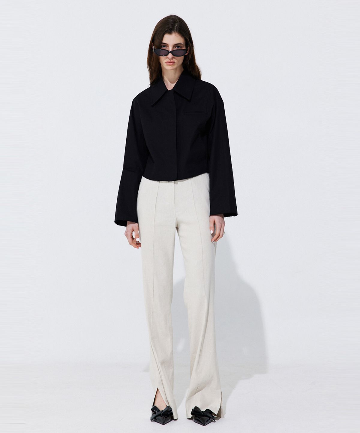분더캄머(WNDERKAMMER) Raw-cut Cotton Jumper_Black (로우컷 코튼 점퍼_블랙)