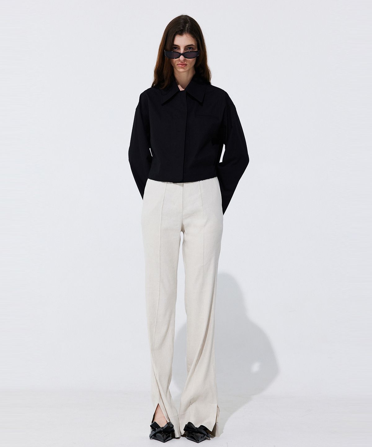분더캄머(WNDERKAMMER) Raw-cut Cotton Jumper_Black (로우컷 코튼 점퍼_블랙)