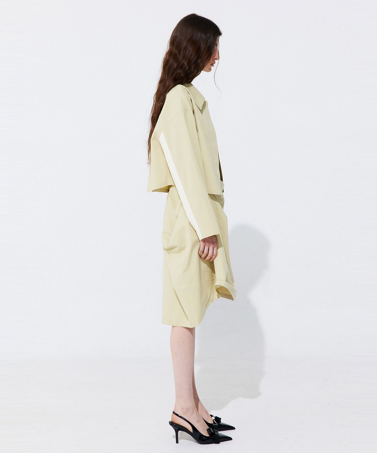 분더캄머(WNDERKAMMER) Raw-cut Cotton Jumper_Olive (로우컷 코튼 점퍼_올리브)