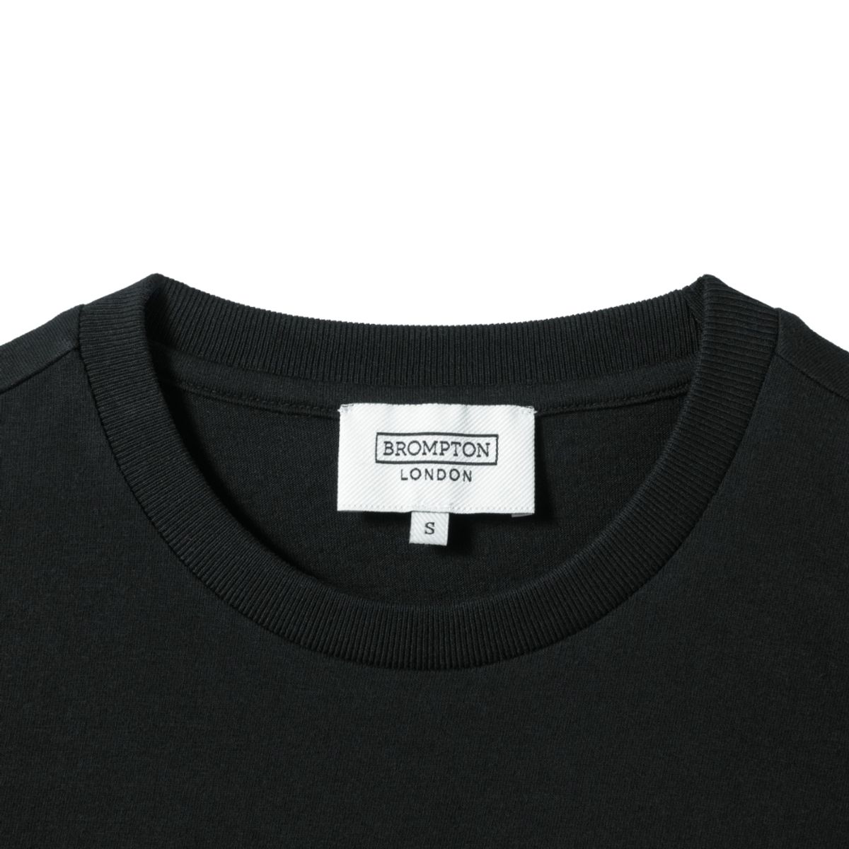브롬톤 런던(BROMPTON LONDON) W BROMPTON LOGO T-SHIRT - BLACK (P242WTS610)