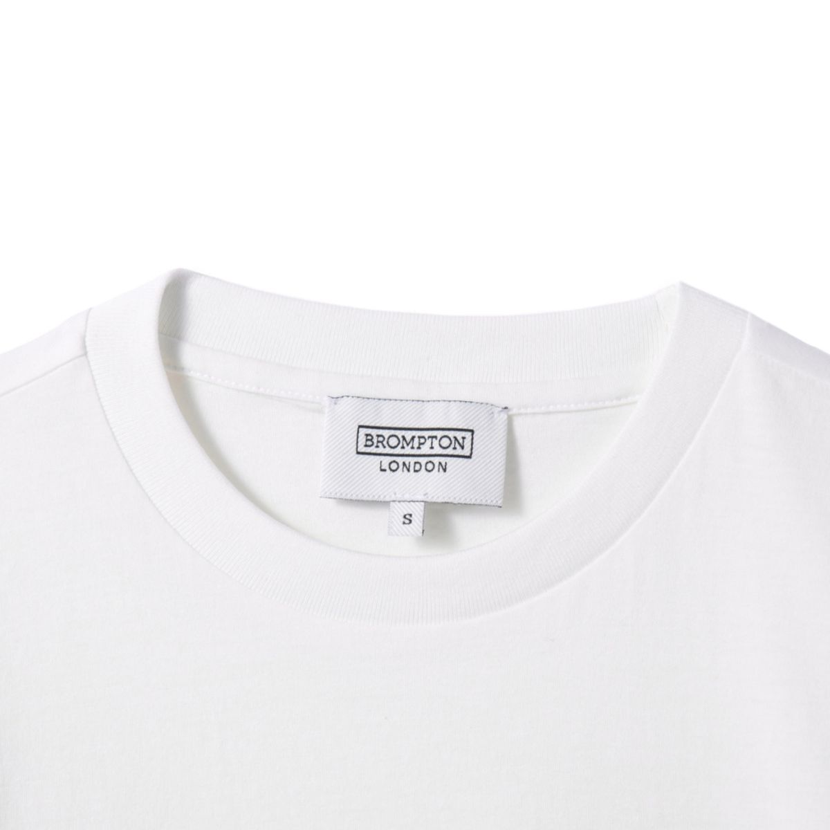 브롬톤 런던(BROMPTON LONDON) W BROMPTON LOGO T-SHIRT - WHITE (P242WTS610)