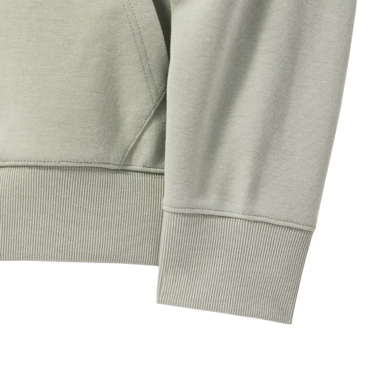 브롬톤 런던(BROMPTON LONDON) SNAP HOODED SWEATSHIRT - LIGHT KHAKI (P241UHD102)
