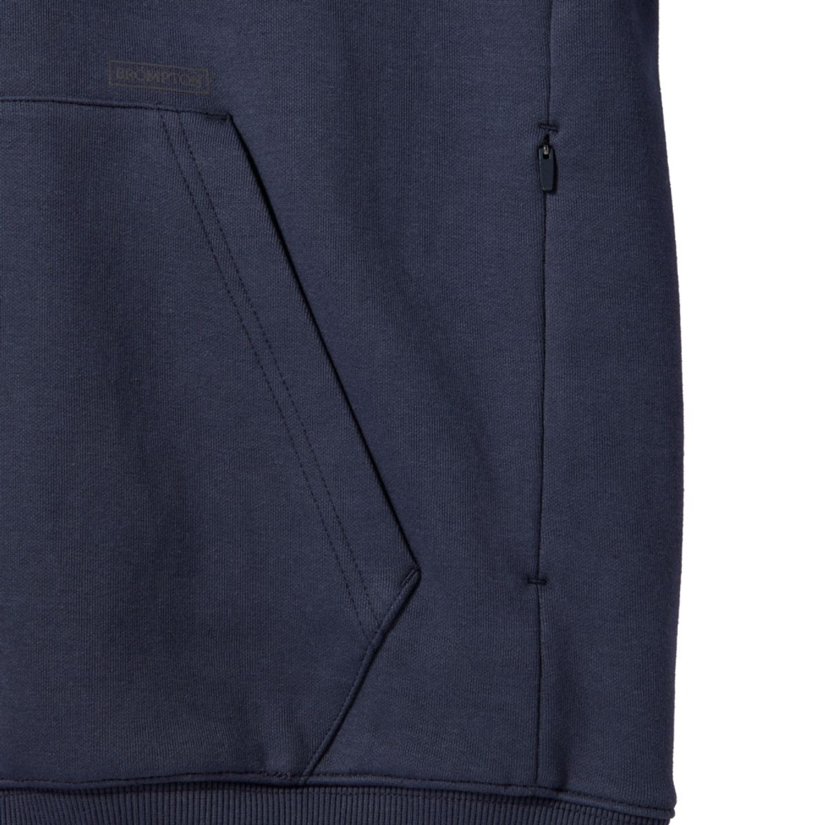 브롬톤 런던(BROMPTON LONDON) SNAP HOODED SWEATSHIRT - NAVY (P241UHD102)