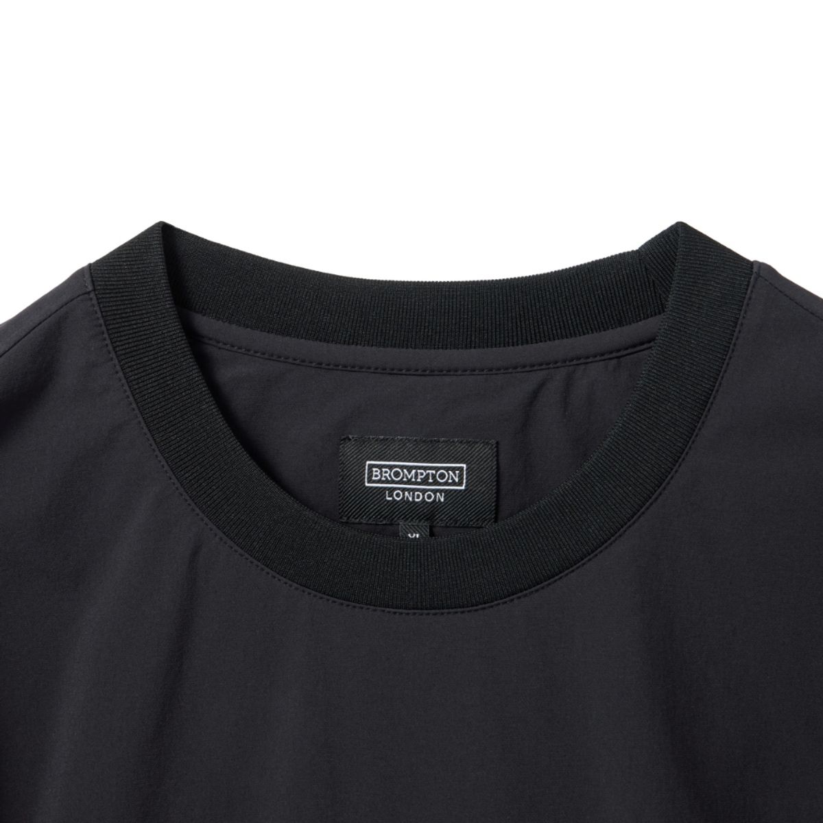 브롬톤 런던(BROMPTON LONDON) CODURA WOOVEN T-SHIRT - BLACK (P241UTS130)