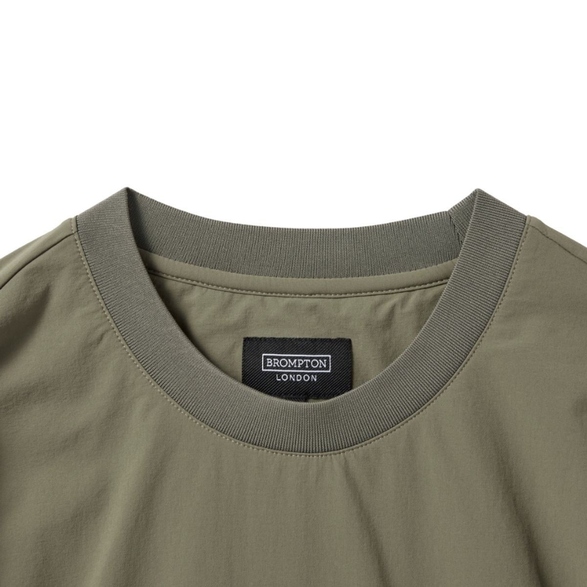 브롬톤 런던(BROMPTON LONDON) CODURA WOOVEN T-SHIRT - KHAKI (P241UTS130)