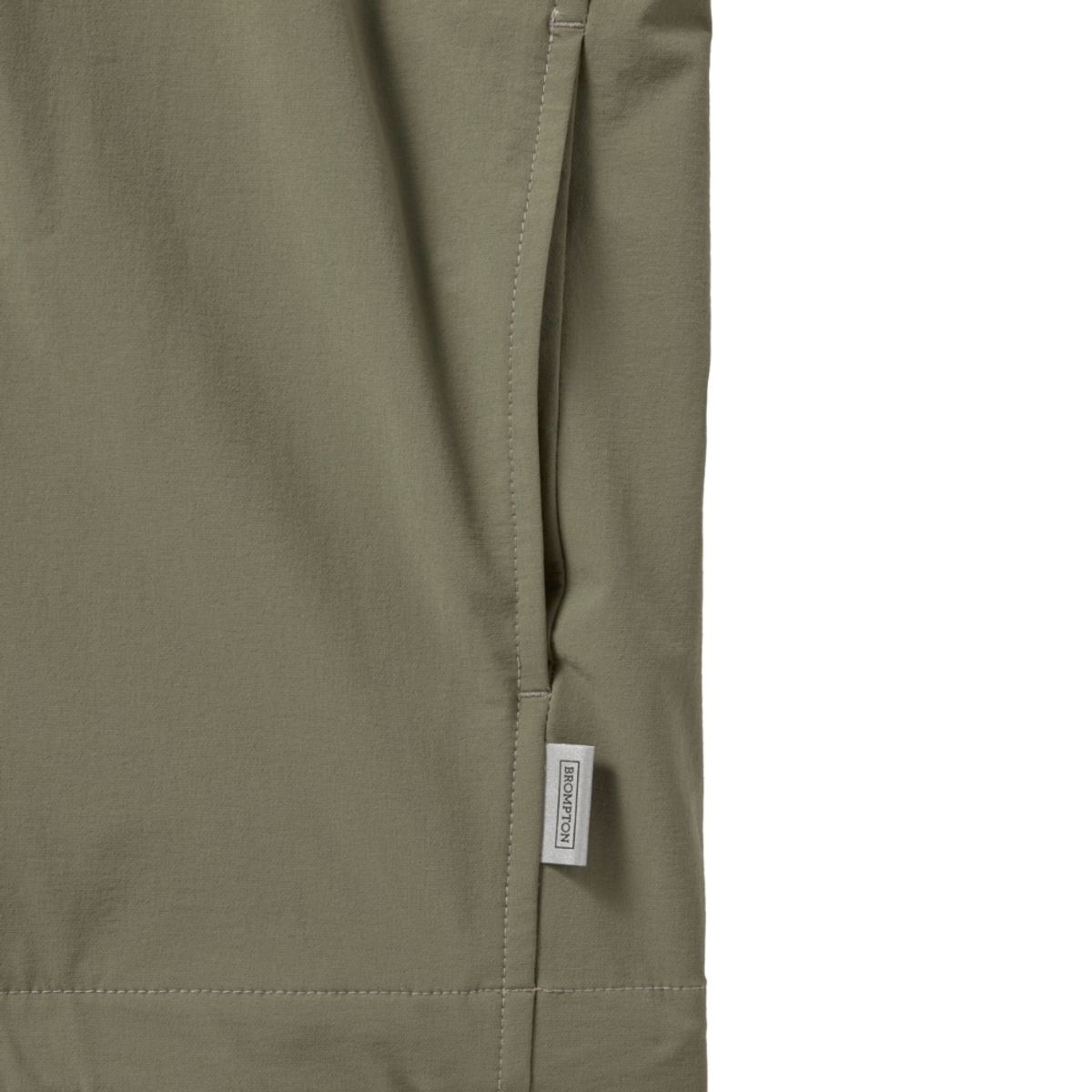 브롬톤 런던(BROMPTON LONDON) CODURA WOOVEN T-SHIRT - KHAKI (P241UTS130)