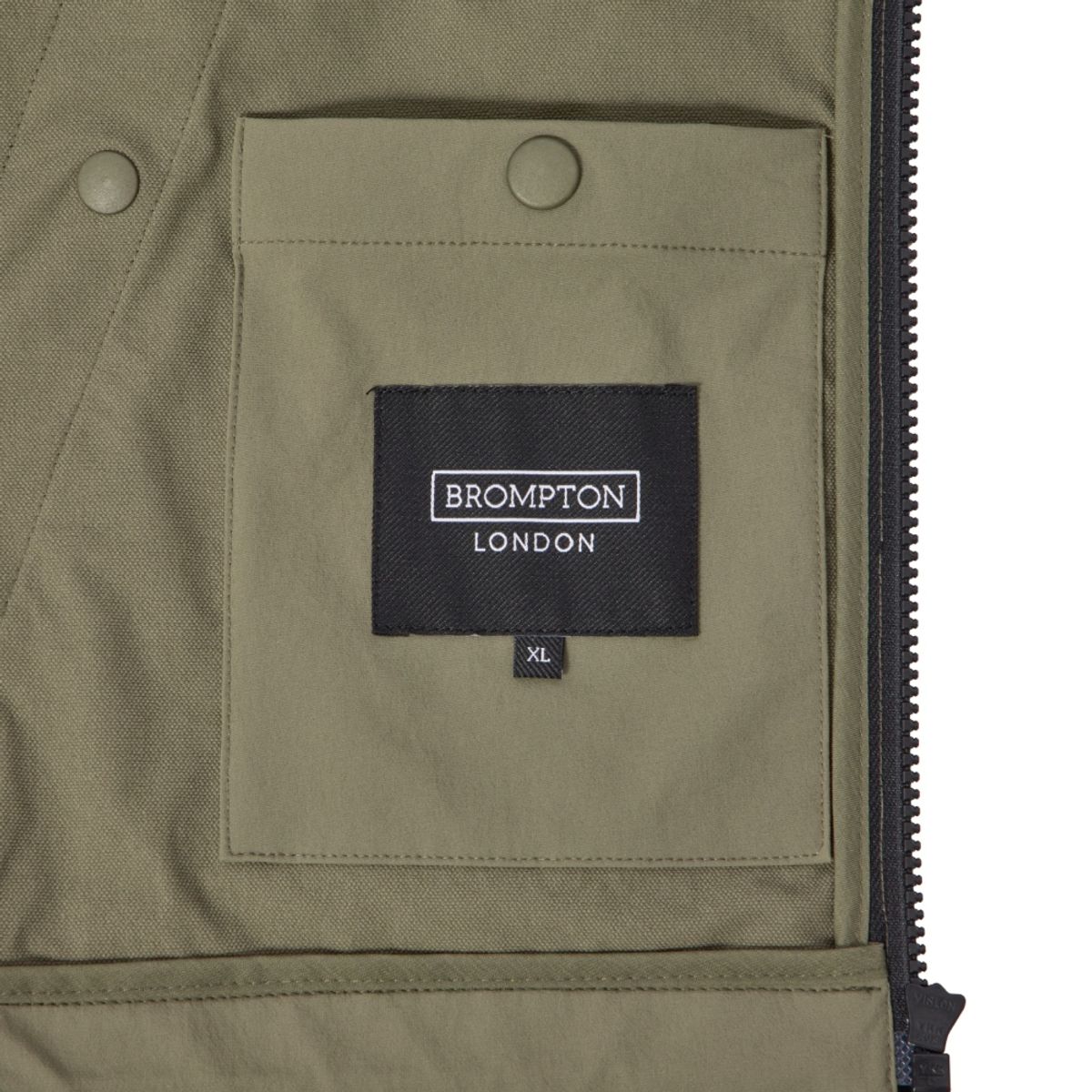 브롬톤 런던(BROMPTON LONDON) CODURA STRETCH JUMPER - KHAKI (P241UJP130)