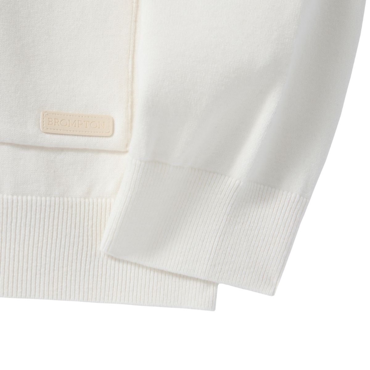 브롬톤 런던(BROMPTON LONDON) BACK POINT V-NECK CARDIGAN - IVORY (P241UCD403)