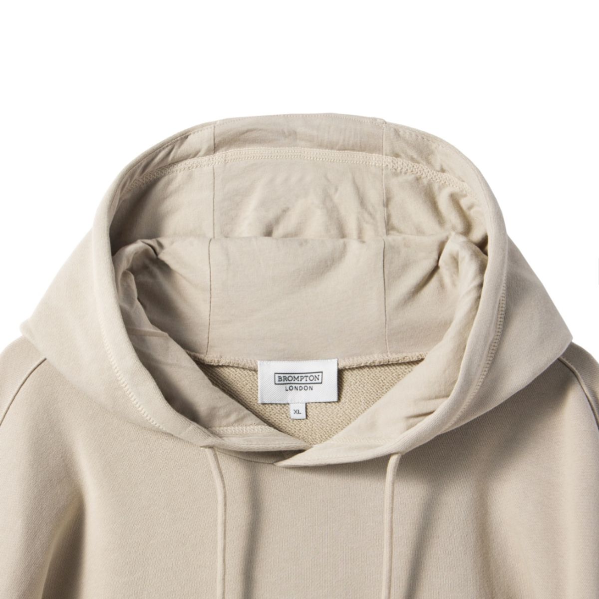 브롬톤 런던(BROMPTON LONDON) ORGANIC TERRY HOODIE - GRAY BEIGE (P241UHD406)