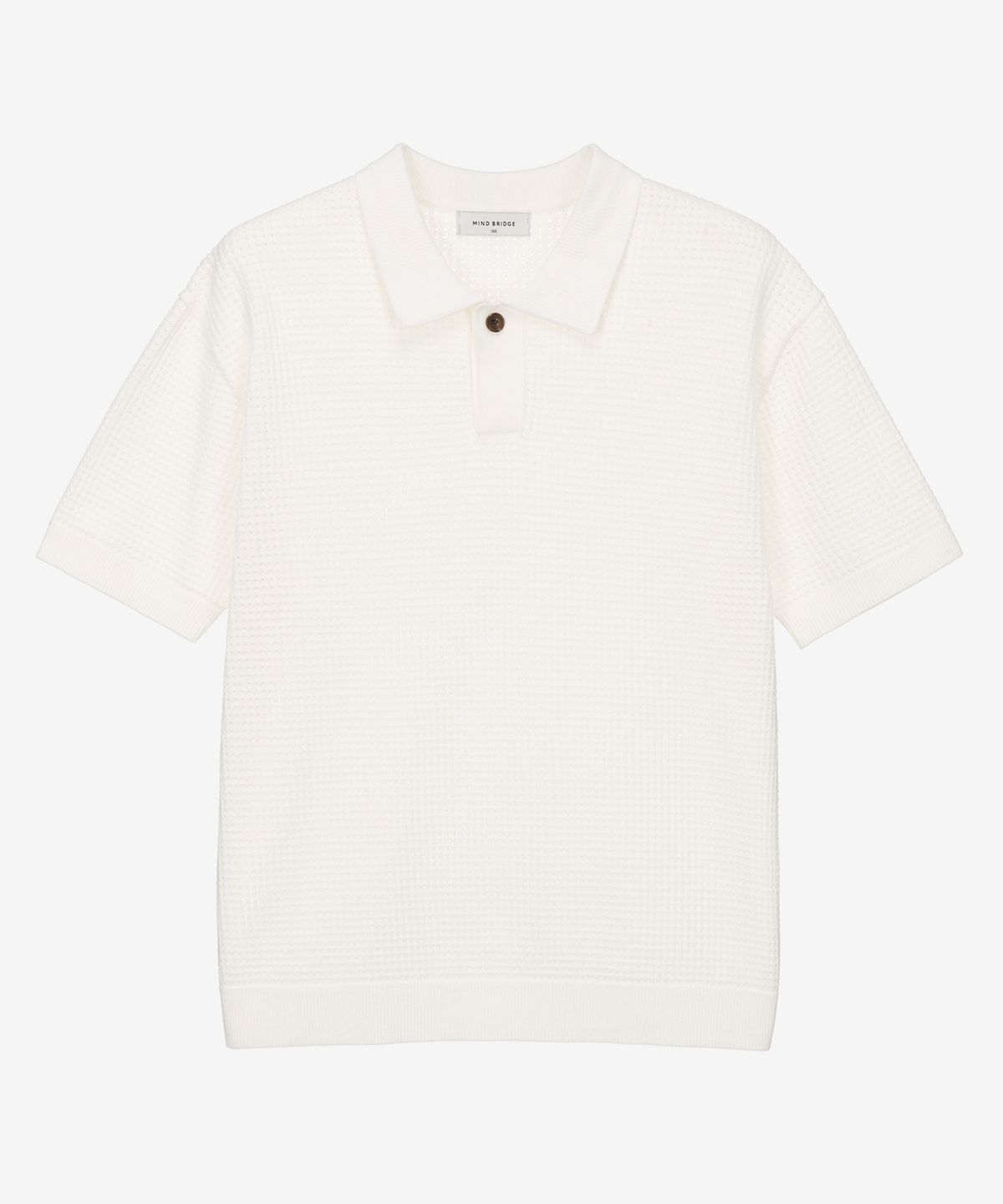 마인드브릿지(MINDBRIDGE) [COUTURE]카라세미오버핏반팔니트 - 2color MYKT3170