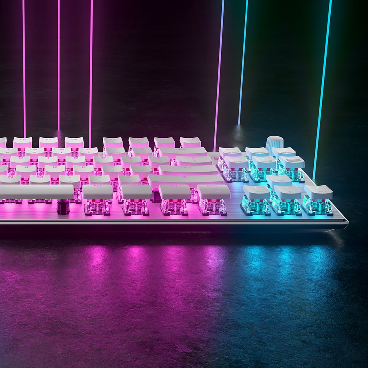 로캣(ROCCAT) 벌칸 텐키리스 프로 Vulcan TKL Pro 게이밍 키보드 화이트 (영문 자판)