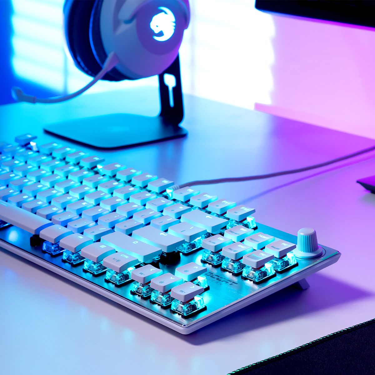 로캣(ROCCAT) 벌칸 텐키리스 프로 Vulcan TKL Pro 게이밍 키보드 화이트 (영문 자판)